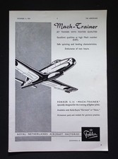 Original 1953 Advert Fokker