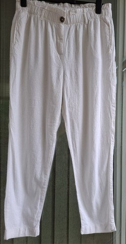 Petite white linen blend - linen,