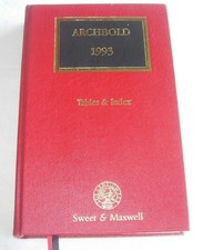 Archbold Criminal Pleading Evidence And Practice 1993 Tables & Index