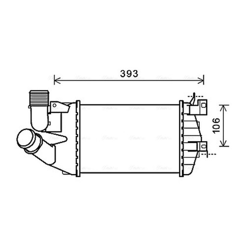 Intercooler for opel - intercooler, astra