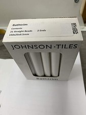 Johnsons PRG1 Ceramic Trim White Gloss - quadrant - ceramic trim -bath trim seal