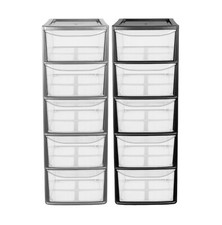 Drawer plastic storage tower - 5,