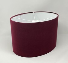 Lampshade Burgundy Velvet Oval