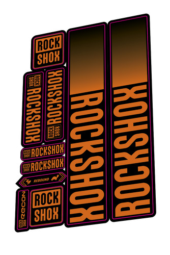 Rockshox recon fork decal kit - decal,