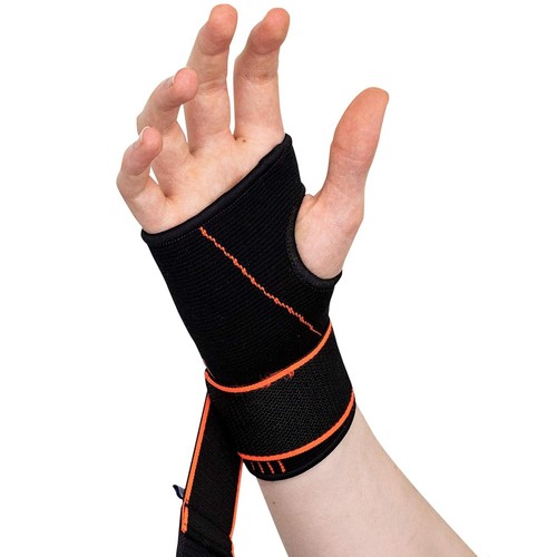 Actesso black orange elastic - black,