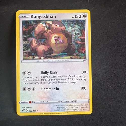 Kangaskhan 133 189 rare - kangaskhan, deck