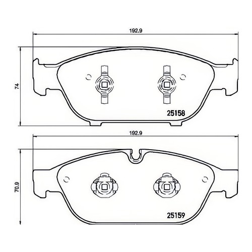 Brembo p85127 brake pad set - brake,