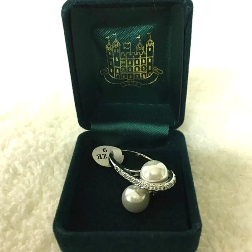 Wrap around white gold - white, gold-plated