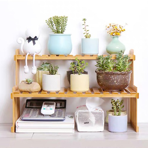 Wooden plant stand - stand, tabletop