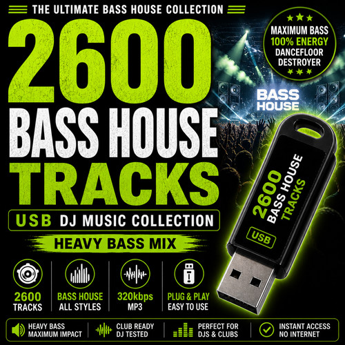 Bass house usb 600 mp3 - usb,