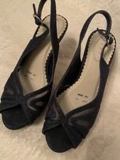Debut from Debenhams Sparkly Navy Blue High Heels Size 4