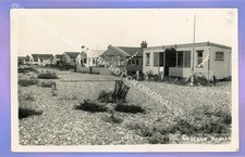 RARE 1953c CHALETS AT NEPTUNE PAGHAM BOGNOR REGIS SUSSEX RP REAL PHOTO POSTCARD