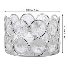 Clear Crystal Candle Cup