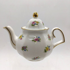 Wade Regency Collection Miniature Bone China Floral Sprays Teapot 10.5cm Tall