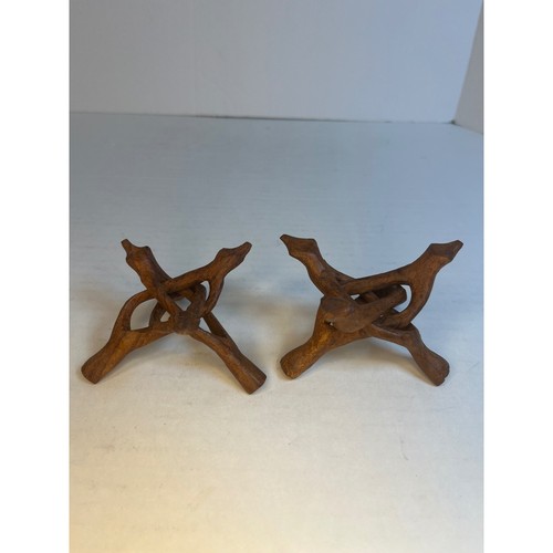 Vintage hand carved wood - wood, cobra