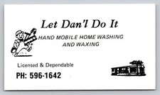 1970s 1980s Business Card Let