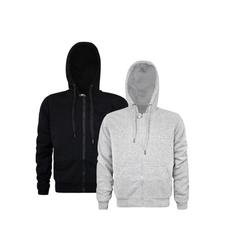 Men plain full zip - men's,