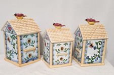 Bird House Canisters By Alco