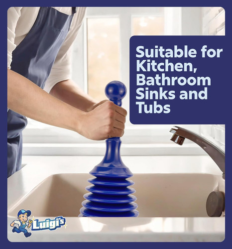 Luigis sink and drain plunger - sink,
