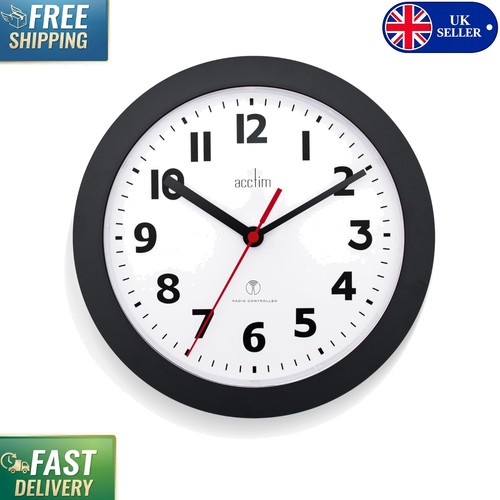 Parona 23cm black analog clock - 23cm,