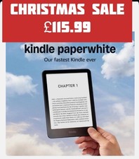 AMAZON KINDLE PAPERWHITE 16GB 12th GEN 2025 7" Without Ads SEALED RRP:£169.99