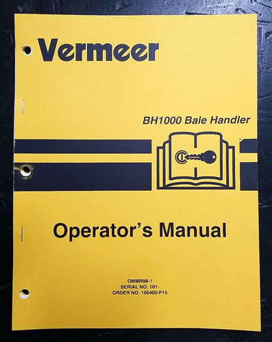 Vermeer bh1000 bale - bale, handler