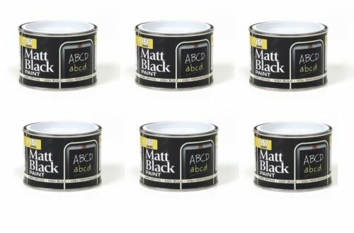 Tins matt black paint - 6, x