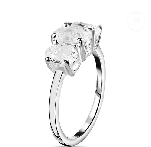 Petalite stone ring in - petalite,