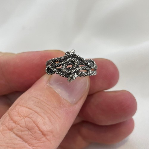Sterling silver vintage - silver, snake