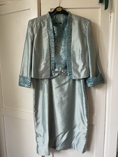 Roman Originals Mother Of The Bride/groom Dress & Jacket Uk 14 