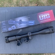 Under the gun rifle scope 3 - 9 x 40 Mil-Dot Reticle Used Condition plus box