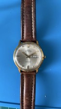 Vintage Swiss Emperor 25 Jewels Automatic Incabloc Day Date Watch