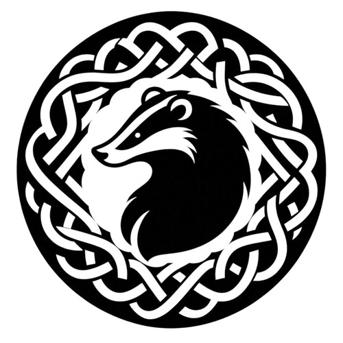 Badger celtic knot - badger, pagan
