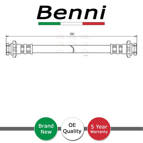 Brake hose front - front, rear