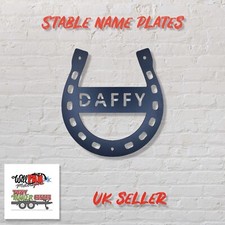 Horseshoe Stable Name Plate