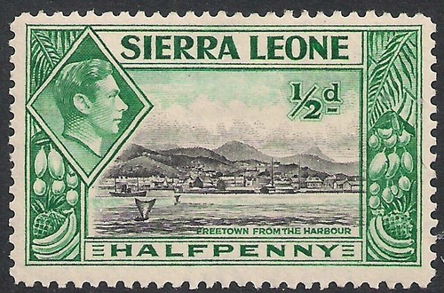 Sierra leone 1938 - sg188, kgvi