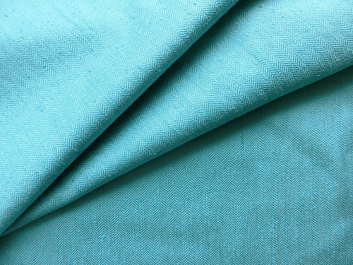 Aqua small herringbone premium - aqua,