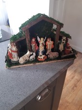 Vintage Large Nativity Scene