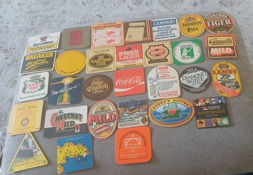 Vintage beer mats - vintage, 30