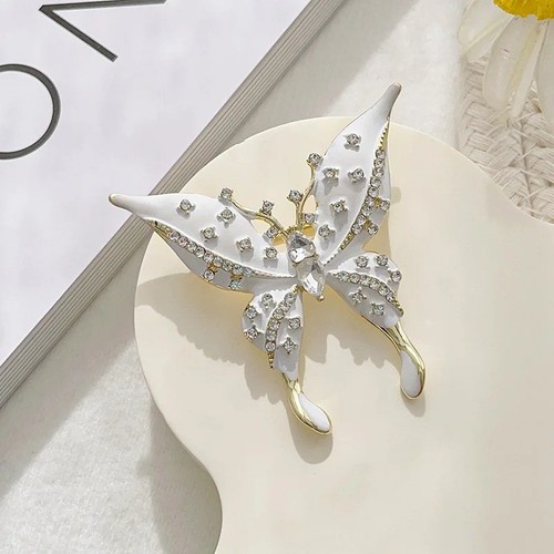 Vintage black enamel - vintage, butterfly
