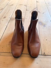 Brown leather trickers - leather,