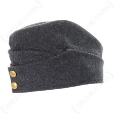 Wool WW2 British RAF Side Cap with Gold Buttons