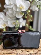 Ted Baker Purse Lidia Bow Enamel Leather Matinee  - Black leather 