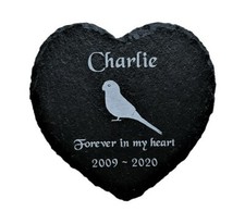 Personalised Slate Heart Pet