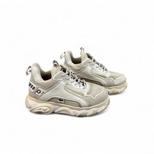 BUFFALO CLD Chai TRAINERS White Logo UK 7 Chunky Platform Sneaker Shoes VEGAN 