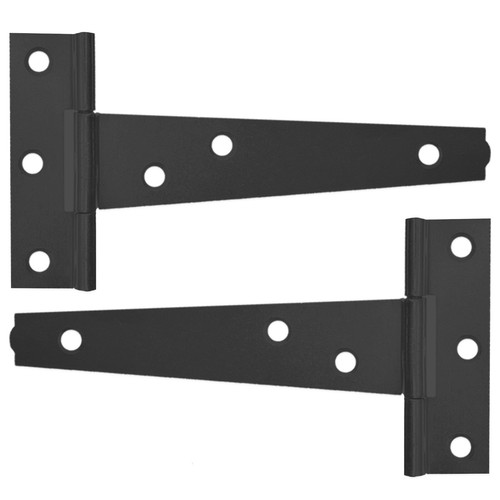 Black tee hinges - 4", /