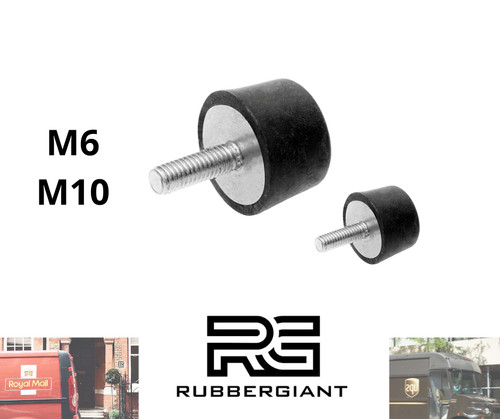 Rubber foot mount tapered - foot,