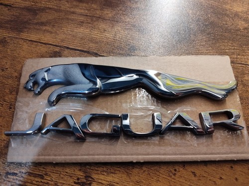 Chrome jaguar logo emblem - jaguar,