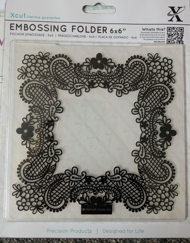 Cut embossing folder 6x6 - x,