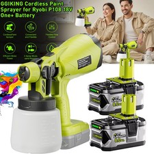 1000ML For RYOBI 18V Cordless Paint Sprayer Spray Gun Fence Wall DIY / Charger